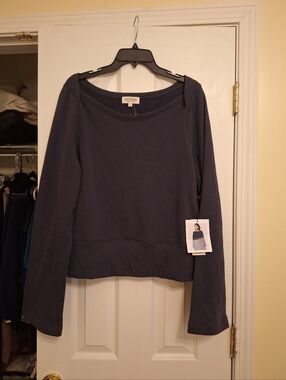 NATION Ltd Assorted Navy Blue Long Sleeve Sweatshirt NWT